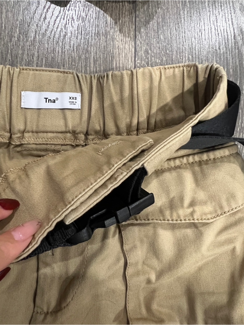 TNA set of 2 belted cargo shorts - size XXS - Picture 4 of 4